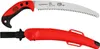 A pruning saw and its sheath are displayed against a white background. Produktbild-Vorschau