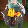 Pohodlný antracitový košík s šedými uchy na nákupy a Náhled obrázku produktu 8
