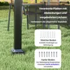 Pergola COSTWAY 3,1 x 3,1 m z przesuwanym dachem, altana Podgląd zdjęcia produktu 9