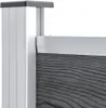 vidaXL Zaunelement Set WPC 872x146 cm Grau Produktbild-Vorschau 6