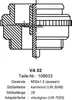 Technical drawing with product specifications. Produktbild-Vorschau