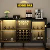 HAUSPROFI Weinschrank mit LED-Beleuchtung Küchenschrank mit Produktbild-Vorschau 3