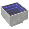 Möbel Beistelltisch mit LED Betongrau 40x40x30 cm Produktbild-Vorschau 3