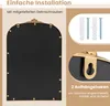 COSTWAY Barok Spiegel, goud, 61 x 90 cm, wandspiegel met Productafbeelding-voorbeeld 3