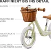 Close-up of a child's balance bike with labels pointing out its features. Anteprima dell’immagine prodotto