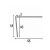 Treppenkantenprofil 44 x 48 x 2500 mm Winkelprofil Produktbild-Vorschau 2