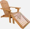 sweeek - Gartensessel Adirondack mit Fußstütze - Holzfarben Produktbild-Vorschau 2