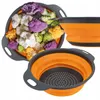 Skládací kuchyňské sítko 24 cm silikonové s držadly Náhled obrázku produktu 11