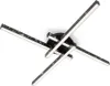 A modern LED ceiling light with multiple arms. Produktbild-Vorschau