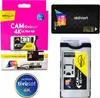 A collage of product packaging, a smartcard, and a conditional access module (CAM) for Tivùsat 4K Ultra HD. Náhľad obrázku produktu