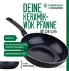 Chefkoch trifft Fackelmann: Hochwertige Keramik-Wokpfanne Produktbild-Vorschau 1