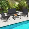 A patio furniture set is placed next to a swimming pool. Podgląd zdjęcia produktu