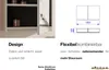 A product image showing a cabinet and a technical drawing with dimensions. Náhľad obrázku produktu