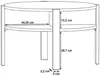 Table basse >BREATHTAKER< ronde, 4 compartiments, Voir les images du produit 4