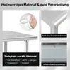 GOPLUS Edelstahltisch mit 4 Universalrädern, Produktbild-Vorschau 2