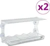 vidaXL Okenní krmítka pro ptáky 2 ks. Akryl 30x12x15 cm Náhled obrázku produktu 1