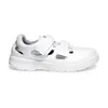 A white Abeba safety sandal is shown in a studio shot against a white background. Produktbild-Vorschau