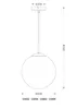 Globo Lighting lampada a sospensione in metallo color oro, Anteprima dell’immagine prodotto 13