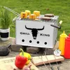 Obdĺžnikový gril BBQ-Grill King, zinok, 32x20x20 cm, Náhľad obrázku produktu 7