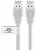 USB 2.0 Kabel, USB-A Stecker > USB-A Stecker (grau, 2 Produktbild-Vorschau 4