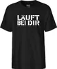 Huuraa Herren T-Shirt Läuft bei dir Jugendwort S Black Bio Produktbild-Vorschau 2