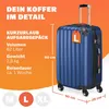 MONZANA® Koffer Handgepäck ABS Hard Case 4 Rollen Produktbild-Vorschau 2