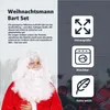2 in 1 - Weihnachtsmannbart - Nikolausbart Bart weiß Weiss Produktbild-Vorschau 2