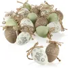 com-four® 18x Dekoaufhänger Ostern - Ostereier aus Produktbild-Vorschau 1
