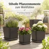 Podstawka pod doniczkę Jana antracyt 28 x 28 cm - Podgląd zdjęcia produktu 4