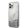 Guess Apple iPhone 12 Pro Max Silber Glitter Vintage Script Produktbild-Vorschau 2