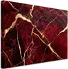 Tableau sur toile Marbre rouge et or Style loft 120 x 80 Voir les images du produit 1