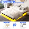DEWINNER Cadre de Lit 160 x 200 avec Sommier Métal, Lit 2 Voir les images du produit 5