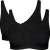 Viania BH ohne Bügel 2er-Pack schwarz Cup B:   85 Produktbild-Vorschau 1