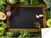 MuchoWow® Poster Obst - Kreidetafel - Gemüse 120x90 cm - Produktbild-Vorschau 1