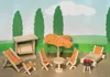 Mobili da giardino per la casa delle bambole Anteprima dell’immagine prodotto 1