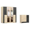 Drehtürenschrank Kleiderschrank 200 cm Artisan Produktbild-Vorschau 9