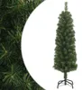vidaXL Sztuczna choinka smukła ze stojakiem zielona 120 cm Podgląd zdjęcia produktu 6