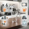 Sklenice na cappuccino, kuželovitá, s uchem, objem 255 ml - Náhled obrázku produktu 7