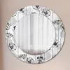 Ø50cm Spiegel - Glasrahmen mit Aufdruck - Wandspiegel Produktbild-Vorschau 1