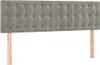 vidaXL Boxspringbett mit Matratze Hellgrau 140x200 cm Samt Produktbild-Vorschau 5