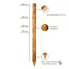 SEVICO Zaunpfahl 6 stk. Höhe: 90 cm Zaunpfosten Holzpfahl Produktbild-Vorschau 2