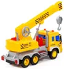 Kranwagen LKW Kinder Spielzeug CITY gelb Schwungrad Produktbild-Vorschau 3