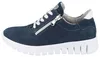 WALDLÄUFER H-Birdy Damen Schnürschuhe blau weiß Nubukleder Produktbild-Vorschau 2