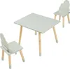 Kindersitzgruppe 'Hovle' Tisch + 2 Stühle mit Wolken-Design Produktbild-Vorschau 5