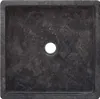vidaXL Umývadlo čierne 40x40x10 cm Mramor Náhľad obrázku produktu 3