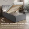 Home Collective Polsterbett 100x200 cm Doppelbett Bett mit Produktbild-Vorschau 3