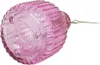 A pink glass wasp trap with a metal hanging loop. Podgląd zdjęcia produktu