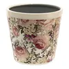 Clayre & Eef Doniczka Ø 17x16 cm Biało-różowe ceramiczne Podgląd zdjęcia produktu 1