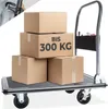 Plošinový vozík s brzdami - černý, 300 kg Náhled obrázku produktu 16