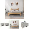 The Living Store Nachttische 2 Stk. Betongrau 50x46x50 cm Produktbild-Vorschau 1